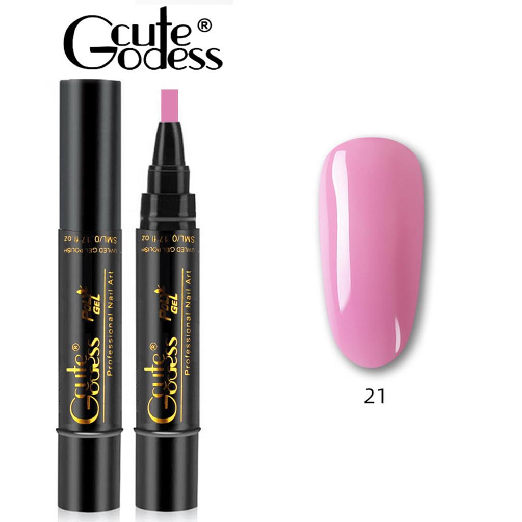 Pix pentru unghii cu gel 6 buc Pix cu gel pentru unghii cu un pas 3 în 1 Lampă UV LED pentru înmuiere Instrumente disponibile pentru arta unghiilor