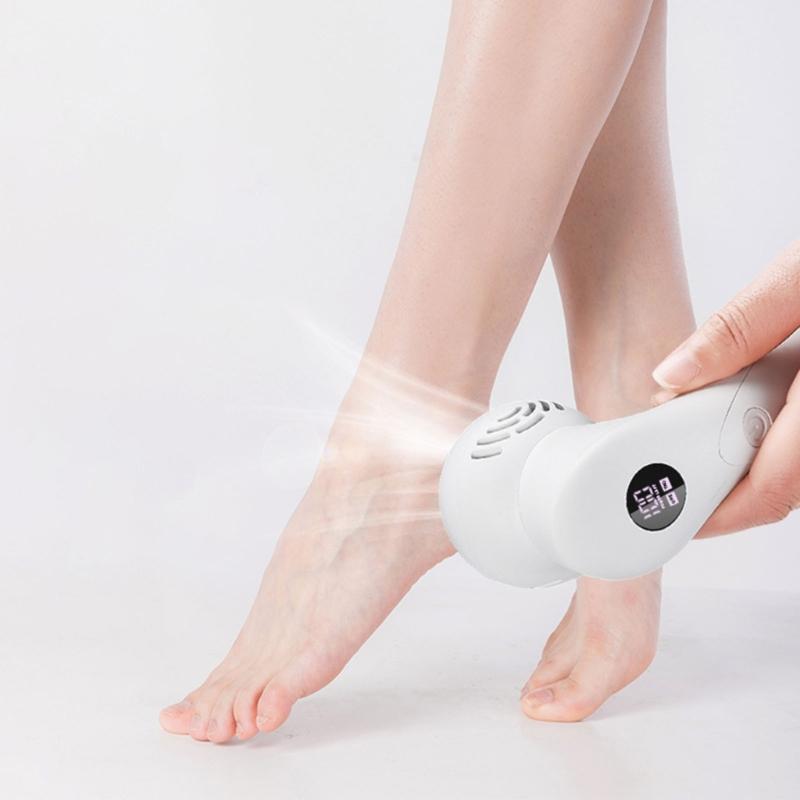 Professional Electric Feet Callus Remover Portable Rechargeable Foot File Pedicure Foot Grinder 2 Speed 3 Grinding Heads