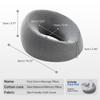 Ergonomics Lying Face Down Pillow Memory Foam Breathable Head Rest Support Pillow Body Massage for Beauty Salon Removable Cover Grey