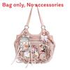 Sweet Lace Bowknot Shoulder Bag For Casual Daily Use With Pu Material