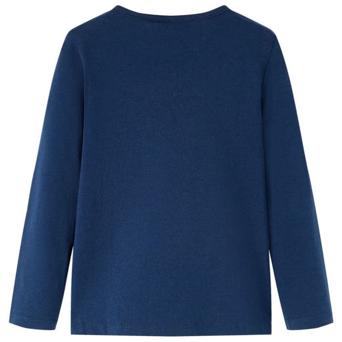 T-shirt enfants manches longues bleu marine 92/104/116/128/140