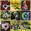 3D Flowing Wind Spinner 10/15cm Stainless Catcher Hanging Decor 10 Styles Yard Garden Mirror Rainbow