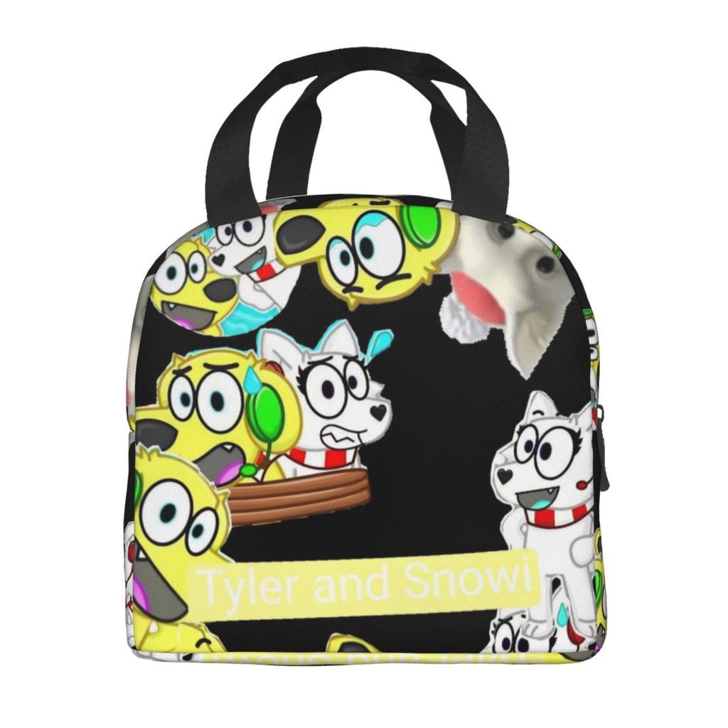Borsa Pranzo Termoisolante Tylers And Snowi Gaming per Lavoro Contenitori Portatili per Cibo Borse Termiche Frigo Pranzo