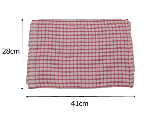 USK STORE Soft Kitchen Cloths, 60-Count, Absorbent, Thick, Durable, Waffle-Shaped, 100% Cotton, Dishcloths, Towels, Leisure (60)