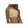 Paris Womens Collective Einfarbiges Logo Print Asymmetrischer Sport-BH Damenunterwäsche Limette DV3305-250