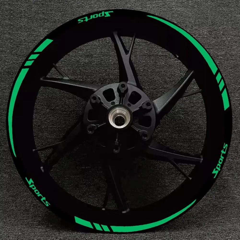 18-21palcová nálepka na kolo Nálepka na kolo motocyklu Sportovní motocykl Vysoká univerzálnost Reflexní materiál Samolepka 12 kusů v sadě