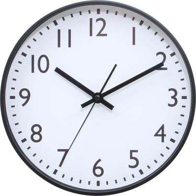 Fujiboeki Ρολόι Τοίχου Πλάτος 25 x Βάθος 4 x Ύψος 25 εκ Μαύρο Αθόρυβο Συνεχούς Κίνησης Δευτερολεπτοδείκτης Απλό 37858 Μικρό
