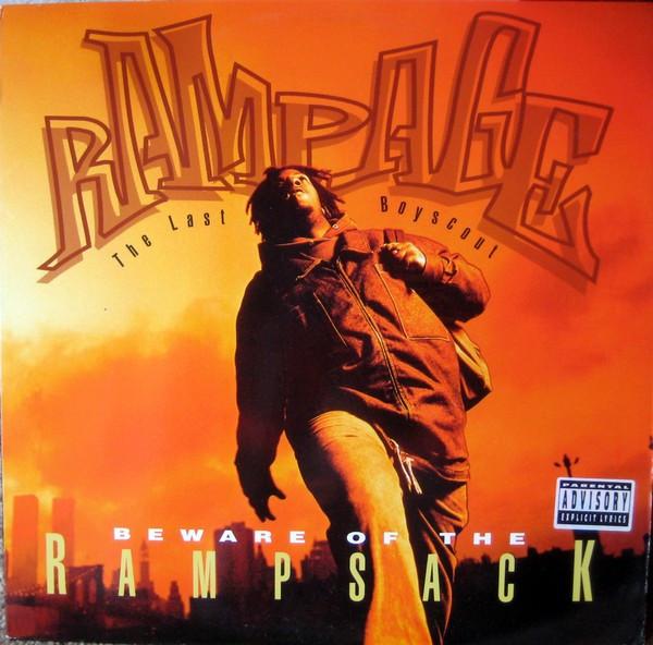 12inch Record RAMPAGE - Beware Of The Rampsack (Remix) 75444350321 Rowdy Records 1994 US Rap & Hip-Hop/R&B Used