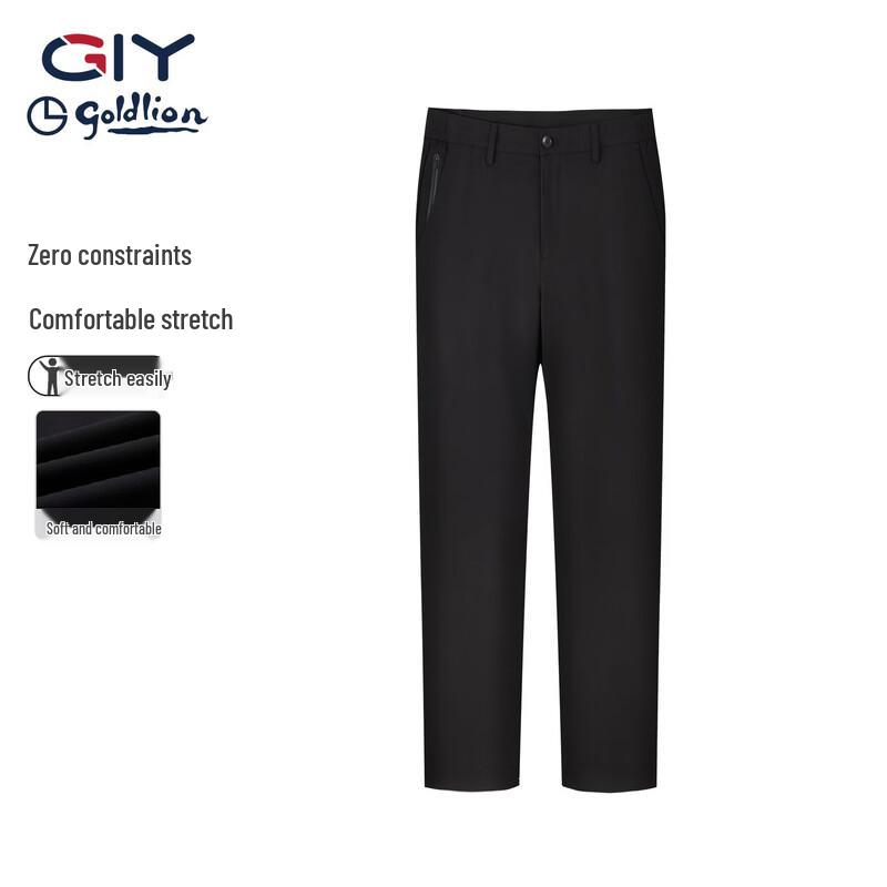 

Goldlion Men s 2026 Summer Breathable Slim Straight Casual Pants 36