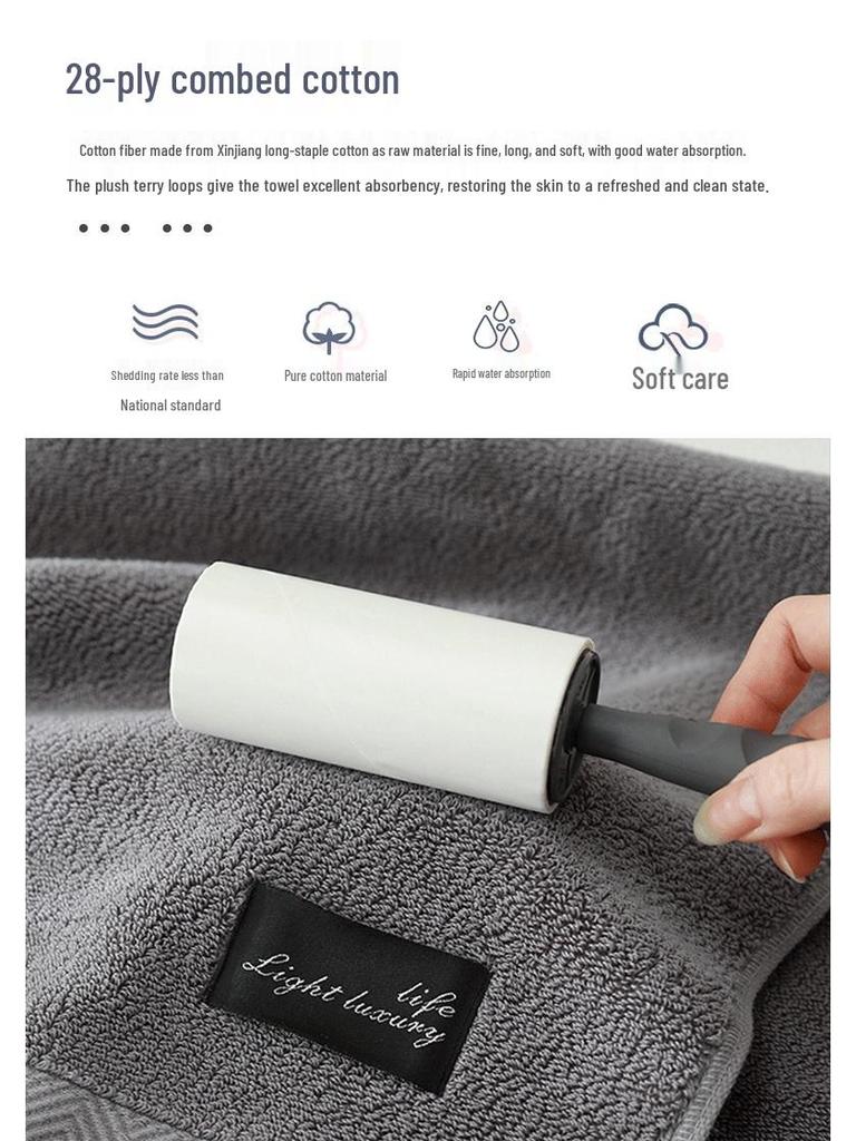Grade A Pure Cotton Towels - Soft, Thick, and Absorbent Face Towels in Plain Colors