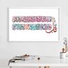 Islam Arabic Calligraphy Wall Art Print Poster Canvas Painting Quran Surah Verses Quote Throne of Allah Pictures Home Wall Decor