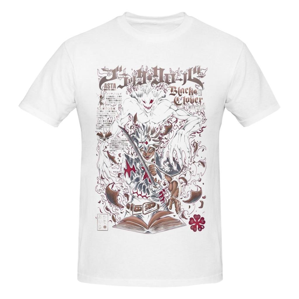 Unisex Black Clover Asta Anime T Shirt Streetwear Plus Size Cotton Crewneck Sleeve Unisex T Shirt