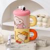 Snoopy Keramikbecher mit Deckel - Ideales Geschenk für Mädchen, das Büro oder das Zuhause