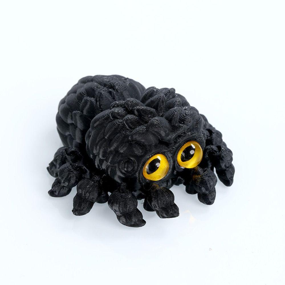 Desktop Size Simulated Spider Model Colorful Appearance Articulated Fidget Toy  Halloween Decor