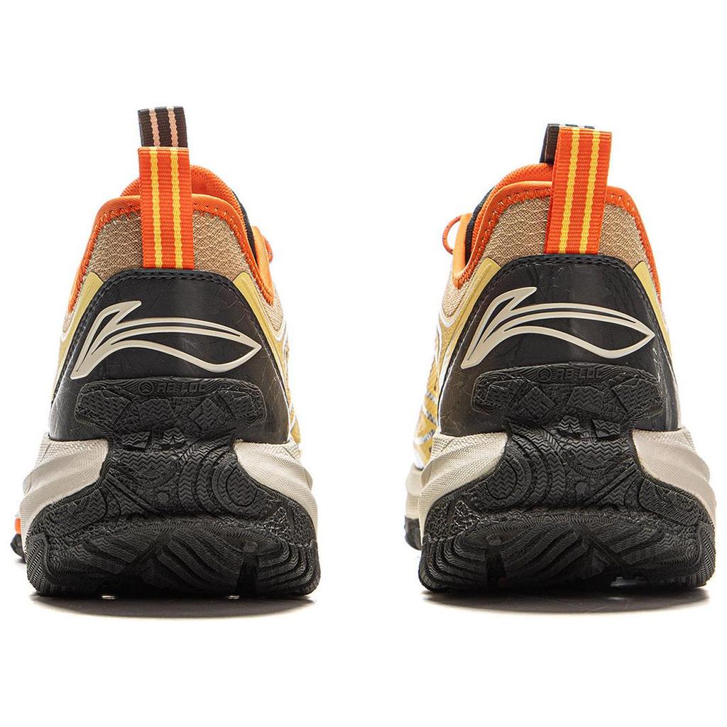 Li Ning Yijie 2.0 V2 Comfortable Versatile Shock Absorbing Non-Slip Wear-Resistant Low-Top Hiking Shoes Unisex Hiking Shoes Yellow Brown AHTV001-2