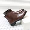 British Style Man Casual Leather Ankle Fashion Flat Designer Chelsea Boot 2024New Casual Slip Ons Business Outdoor Outdoor Boots