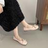 Fashion Casual Woman Shoe Shallow Mouth Oxfords Round Toe All-Match Female Footwear Autumn Slip-on Leather Retro Dress Summer Fall Slip