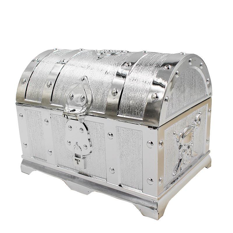 Captain Pirate Treasure Chest Child Treasure Chest Toy Gold Coins Treasure Hunt Game Money Banking Toys Kids Pretend Play