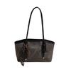 Trendy commuter bag women's 2025 new retro popular fashion shoulder bag texture casual versatile tote bag