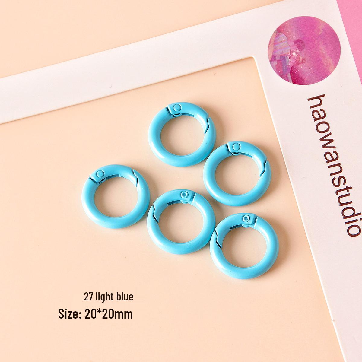 

Шарм для телефона макаронс, цветной, 25/20 мм, с застежкой-кольцом для DIY бисероплетения