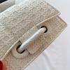 Woven Pattern Mini Handbag Women Solid Color Crossbody Bag Fashion Top Handle Square Purse