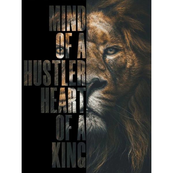 DIY 5D Diamond Painting Ruthless Lion Diamond Mosaic Cross Stitch Kits Home Decoration Full Round Diamond Embroidery