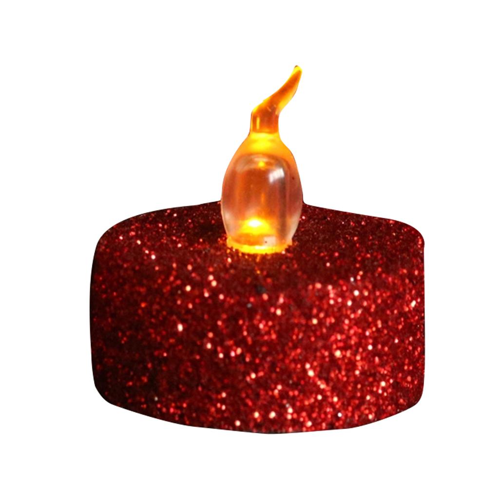 LED Flameless Candle with Yellow Flickering Light and - for Home Decor