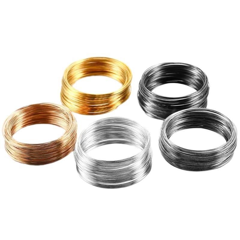 Набор из 5 проволочных колец из Memory Steel Набор проволочных аксессуаров для браслетов сережек ожерелий Компоненты для изготовления бижутерии 1