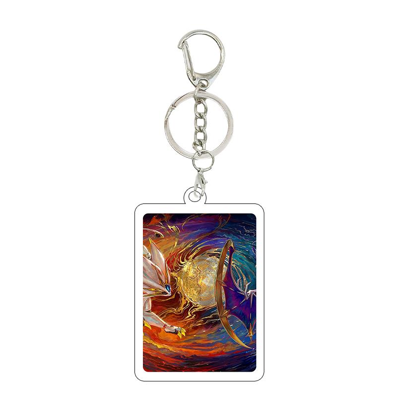 1pc Anime Charizard Mewtwo Gardevoir Cartoon Cool Game Characters Self Made Acrylic Keychain 5cm Pendant Decor Gifts Wholesale
