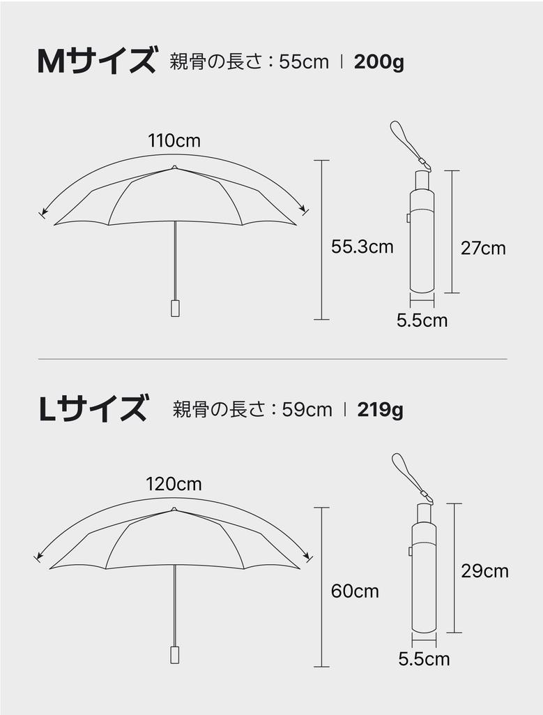 RAINWORX Lightweight Carbon Fiber Manual Folding Large Size Open/Close Umbrella, (Black)