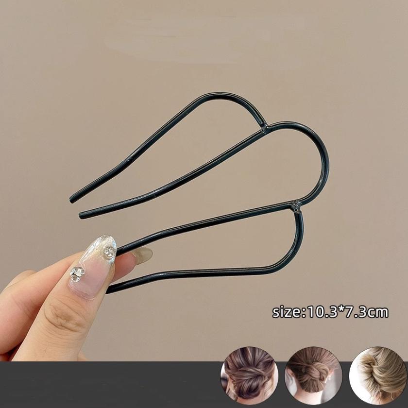 Francia Retro Konty Hajkiegészítők Elegáns Gyöngy Virág Hajfésűk Csatok Női Napi U-alakú Hajtű Női Ötvözet Hajcsat Ajándék