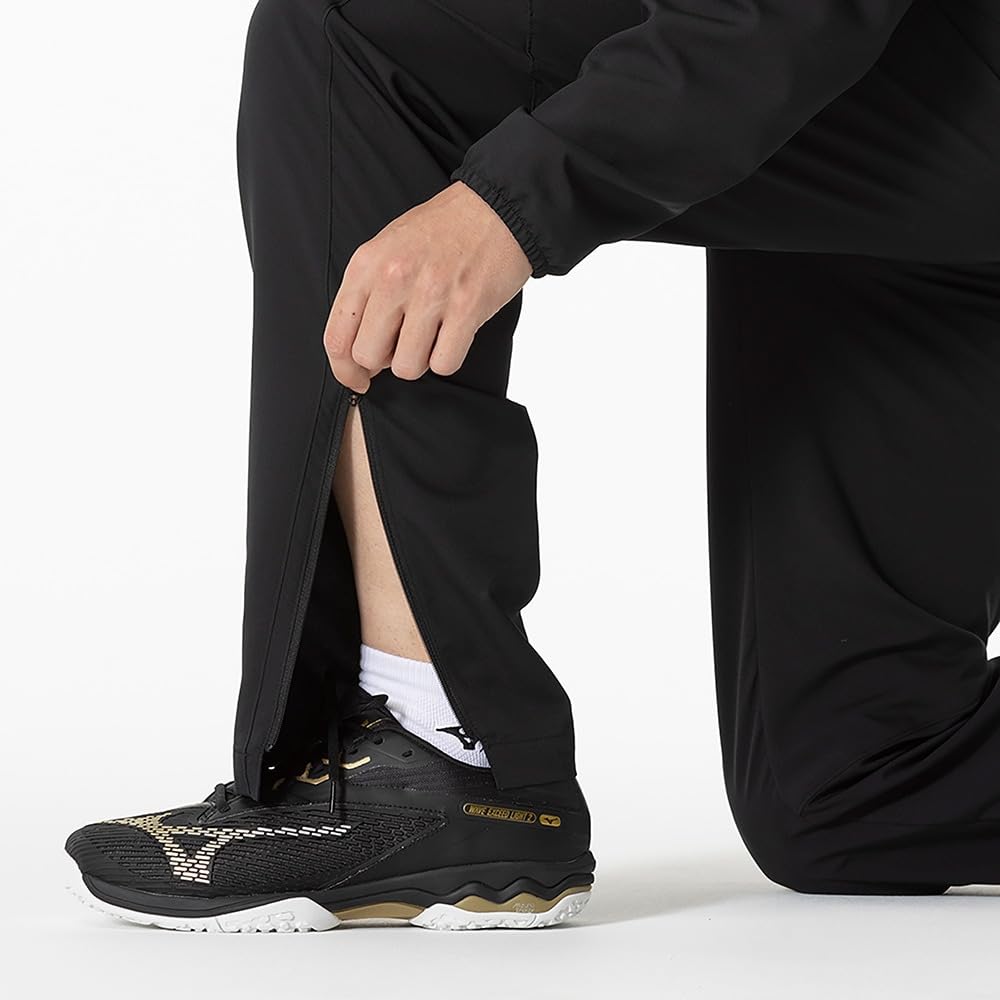 Tennis Badminton Training Cloth Long Pants Jersey Unisex 62JDB010 Black [Mizuno]