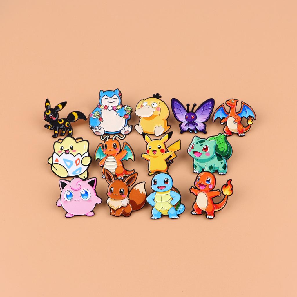 Japanese Anime Monsters Lapel Pins designed for Backpack Brooch on Clothes Enamel Pin Activity Badges Jewelry Accessories Fans Gifts