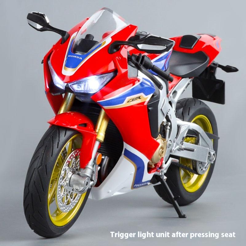 1/9 Honda CBR1000RR Speed Adult Collection Decoration Gifts Motorcycle Diecast Simulation Alloy Model Sound & Light Toy for Boys