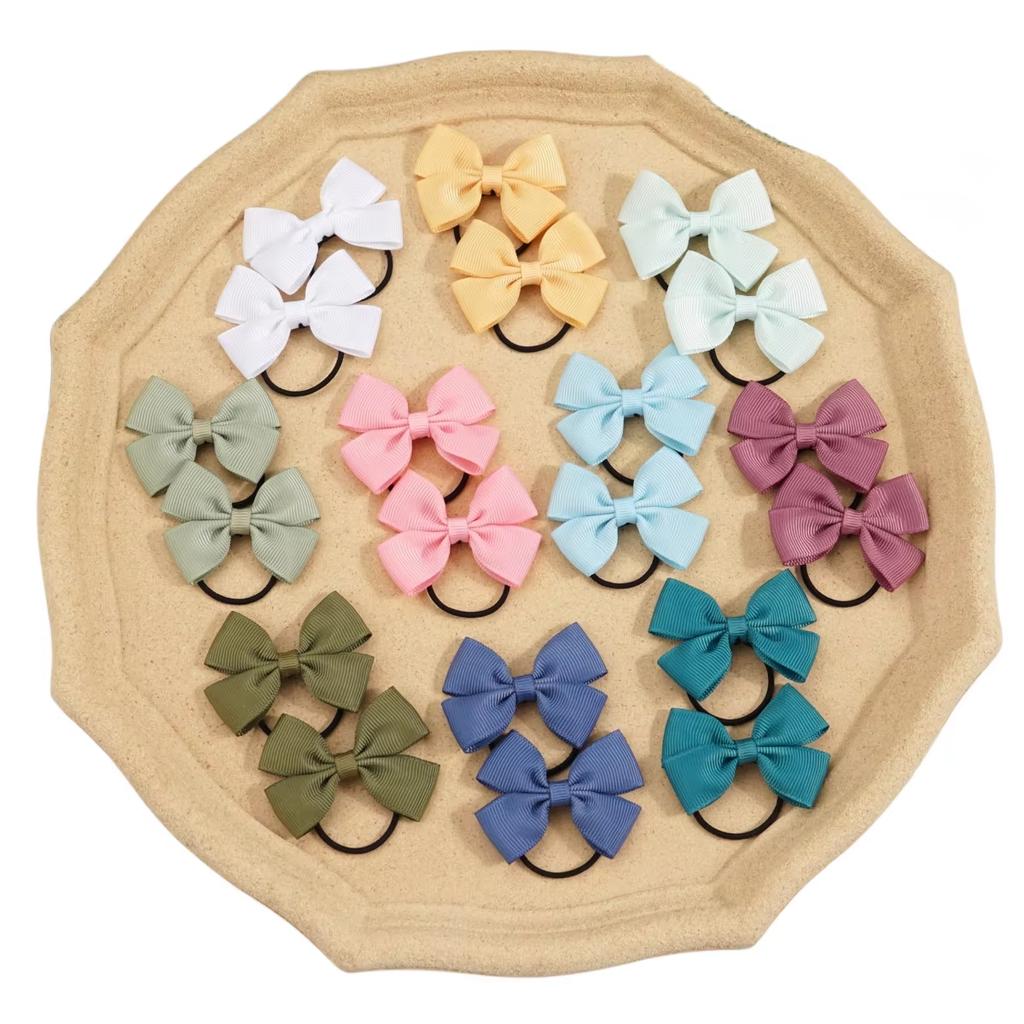 20/40/50 szt. 2" Rypsowa Wstążka Kucyki Kokardy do Włosów Elastyczne Gumki do Włosów Opaski do Włosów Uchwyty Akcesoria do Włosów dla Niemowląt Dziewczynek