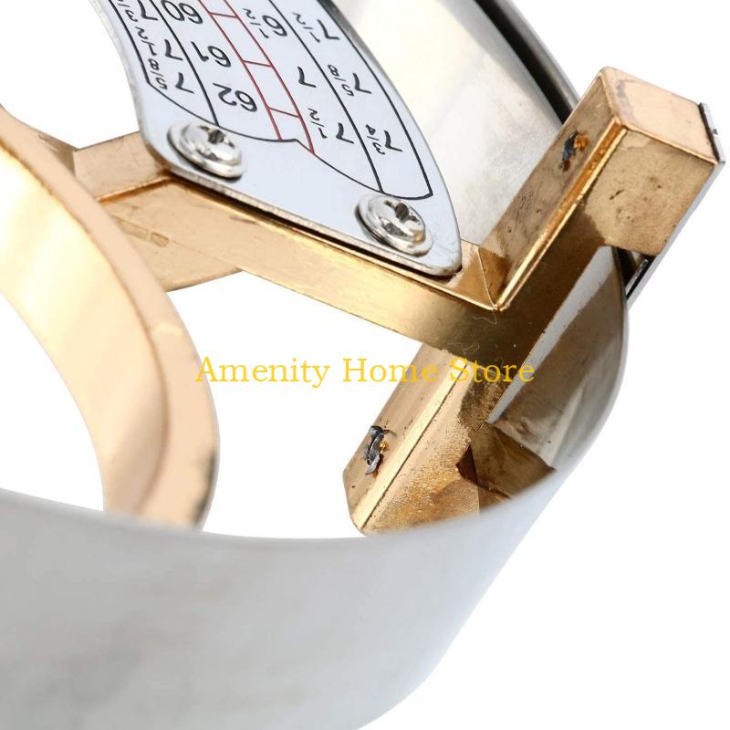 F26C Hat rule Scissor Type Circle Hat Hat Size Measuring Tool Hand Hold Millinery sizers 49-62cm/19.3-24inches