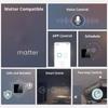 20W Household Universal Power Socket Smart Wall Socket Smart Switch Tempered Glass USB Type-c Fast Socket