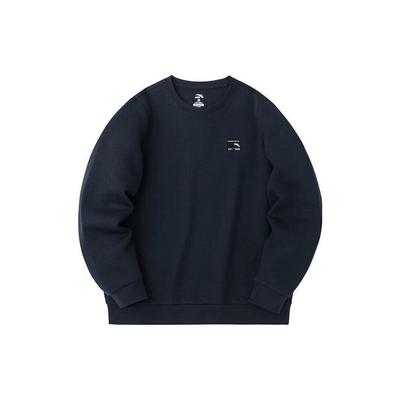Anta Pull à Capuche Imprimé Logo Série d'Entraînement Sweatshirt Décontracté Homme Sweatshirt Basique-Noir 152347742-3
