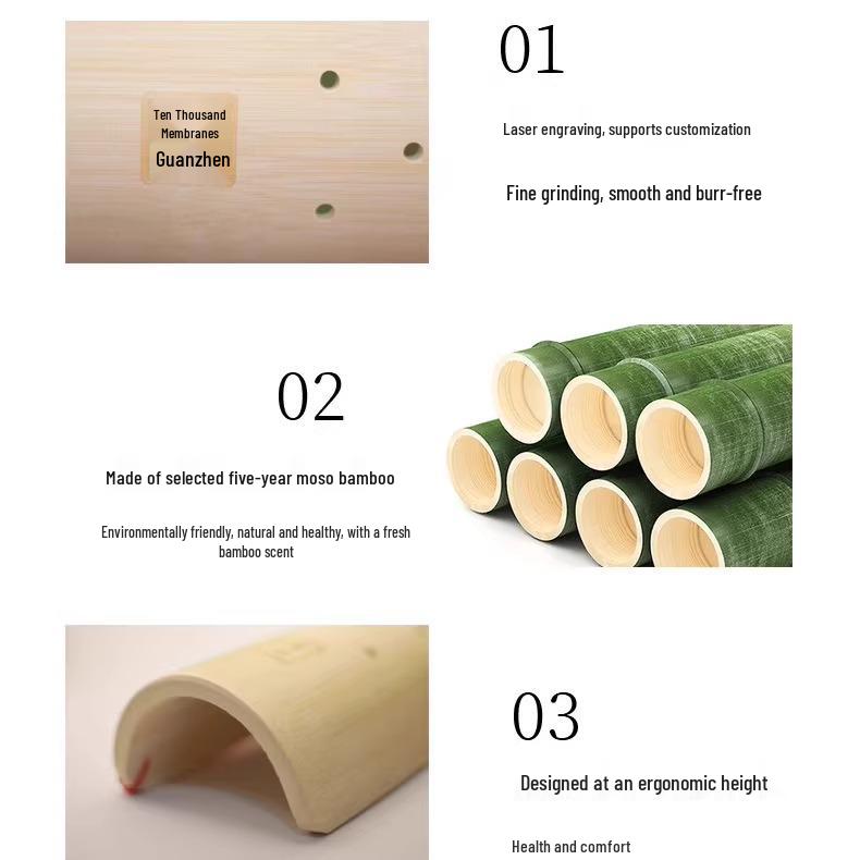 Bamboo Cooling Cervical & Lumbar Support Pillow for Adults