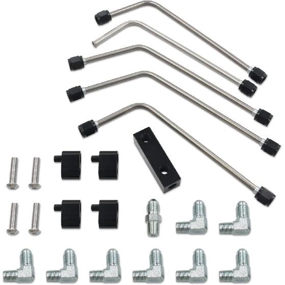 AN4 Fuel Brake Line,LS Coolant Crossover Steam Vent Kit Fit for LS1, LS2, LS3, LS6, LS7, LS9, LSX