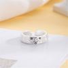 2PCS Cats and Dog Open Adjustable Ring Cartoon Animal Ring Trendy Stackable Jewelry for Students and Professionals