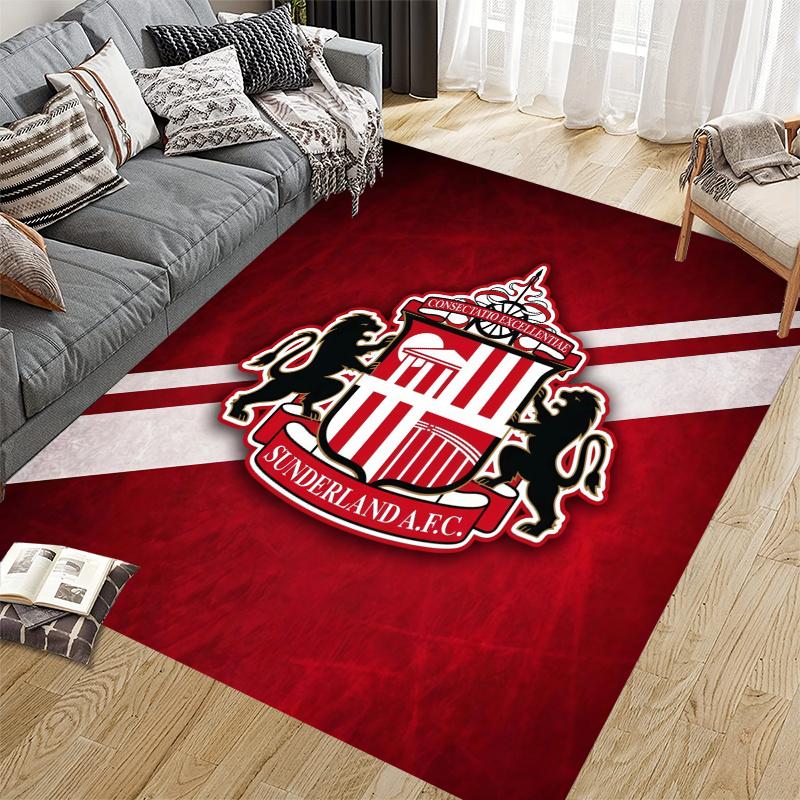 Sunderland Flannel Pattern Square Carpet,Area Rug,Carpet Rug for Living Room Bedroom Sofa Playroom Decor,Non-slip Floor Mat