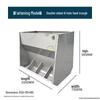 Free Shipping Stainless Steel Double-Sided Pig Feeder Trough for Piglets and Fertilizer.