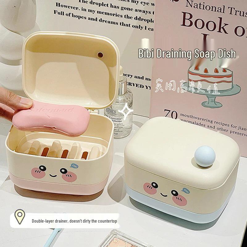 New User Offer: Cute Double-Layer Draining Soap Dish for Bathroom or Dorm