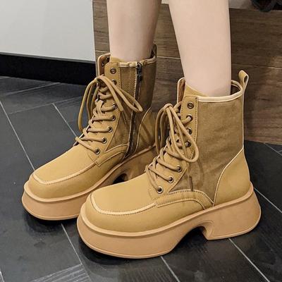 Women's Ankle Boots Autumn 2022 Fashion Shoes Woman Platform Botins Ladies Comfortable Walking Boots