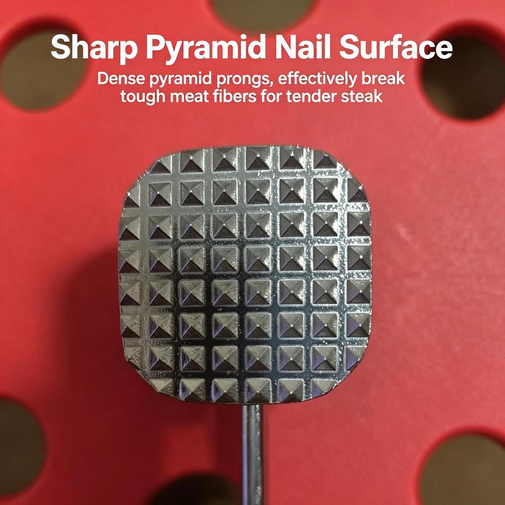 Aluminum Meat Tenderizer Hammer, Dual Sided Steak Hammer, Kitchen Meat Mallet for Tenderizing Beef Pork Chicken, 4 Sizes Available