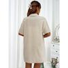 Damenmode Casual Sommer Frühling Einfarbig Druck Kurzarm POLO Kragen Blusen & Hemden Hosen Hosen Anzüge