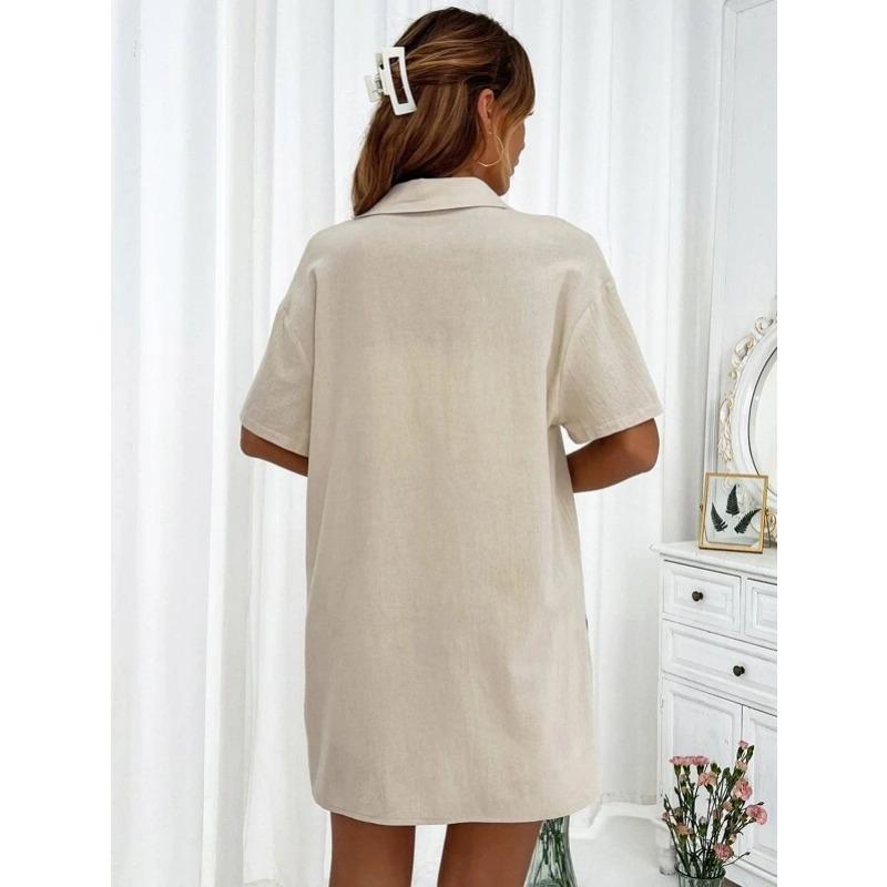 Damenmode Casual Sommer Frühling Einfarbig Druck Kurzarm POLO Kragen Blusen & Hemden Hosen Hosen Anzüge