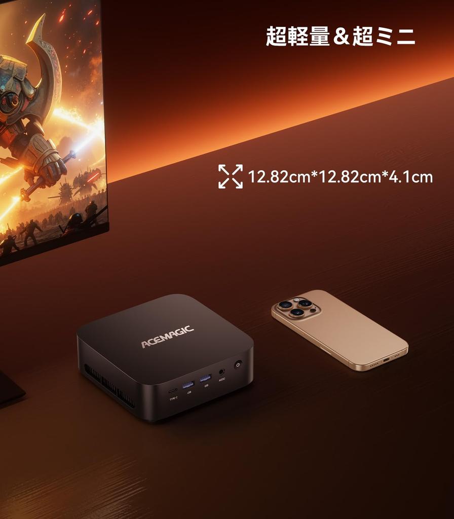 ACEMAGIC Mini PC AMD Ryzen 5 7430u Mini PC High Speed WiFi6 Mini Computer Windows11 Pro Full Function 4K3 Screen Output Quiet High Speed Heat