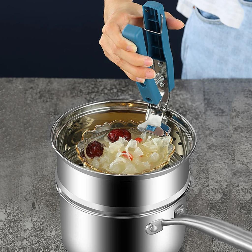 1pc-Anti-scalding Clip To Take Bowl Clip High Temperature Resistant Non-slip Bowl Stainless Steel Dish Clip Kitchen Household